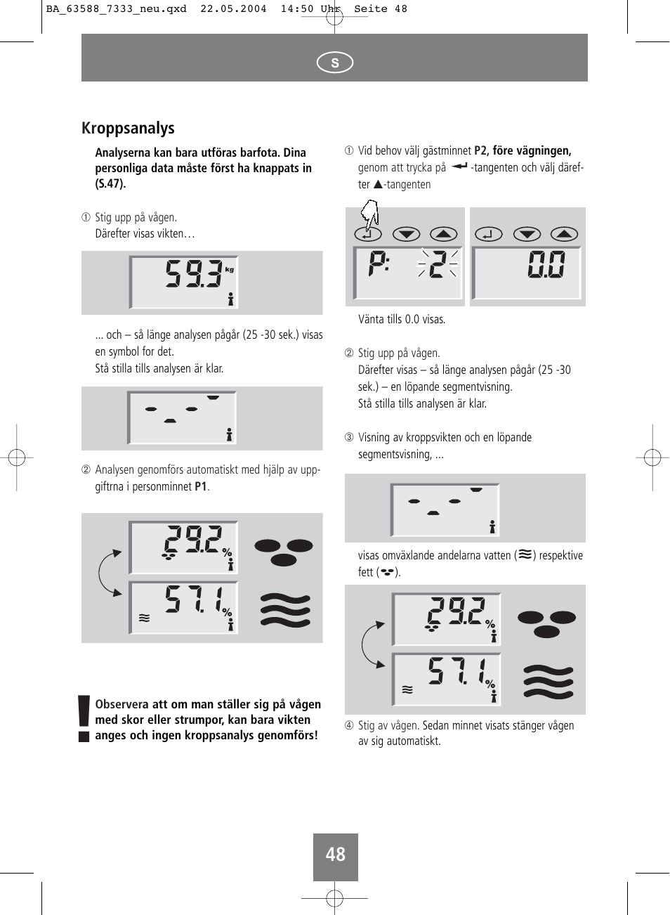 SOEHNLE Body Balance User Manual | Page 48 / 112