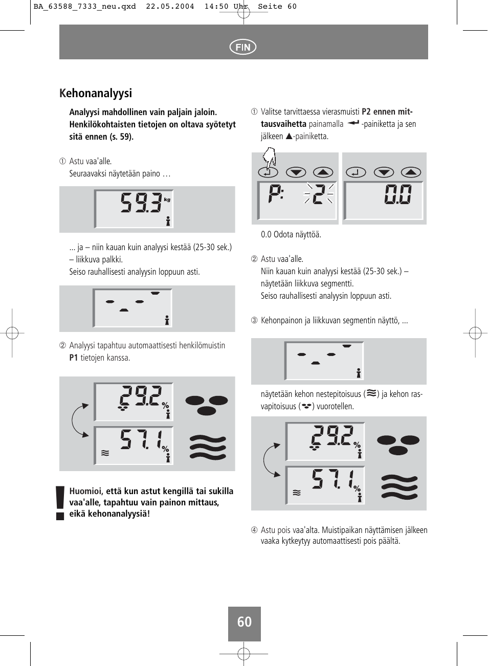 SOEHNLE Body Balance User Manual | Page 60 / 112