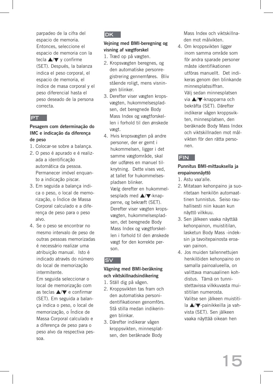 SOEHNLE Easy Control User Manual | Page 15 / 36