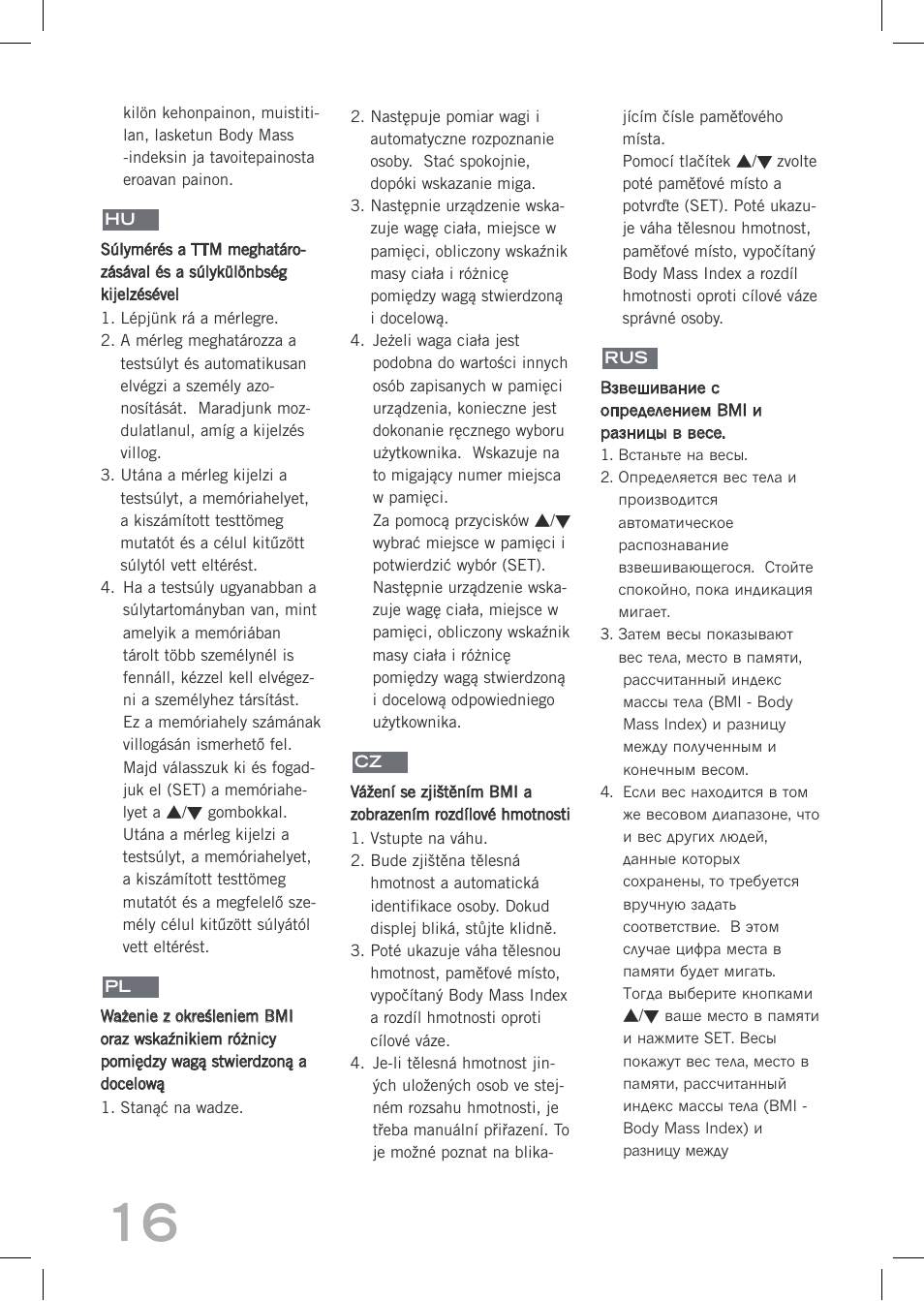SOEHNLE Easy Control User Manual | Page 16 / 36