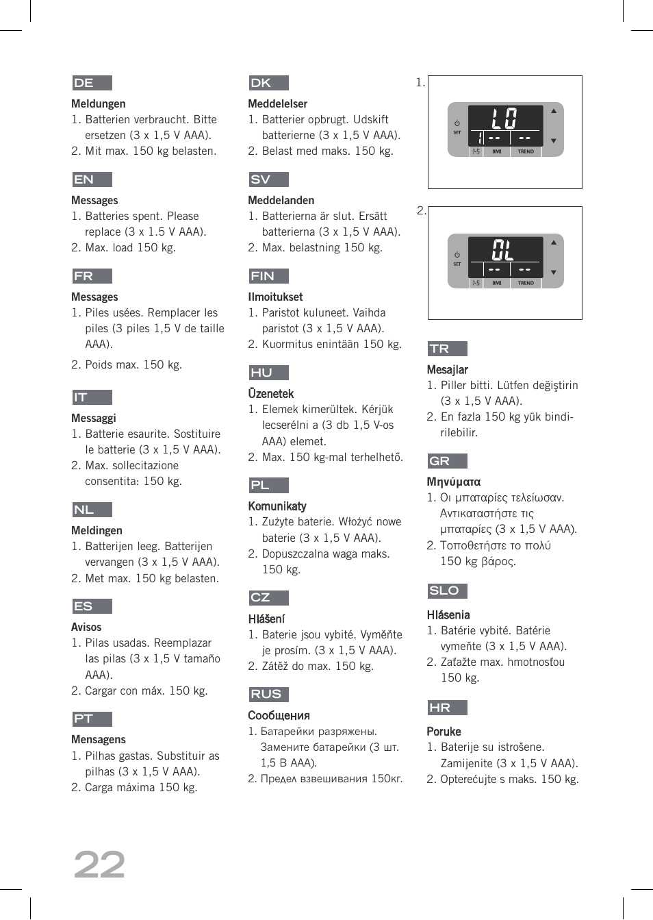 SOEHNLE Easy Control User Manual | Page 22 / 36