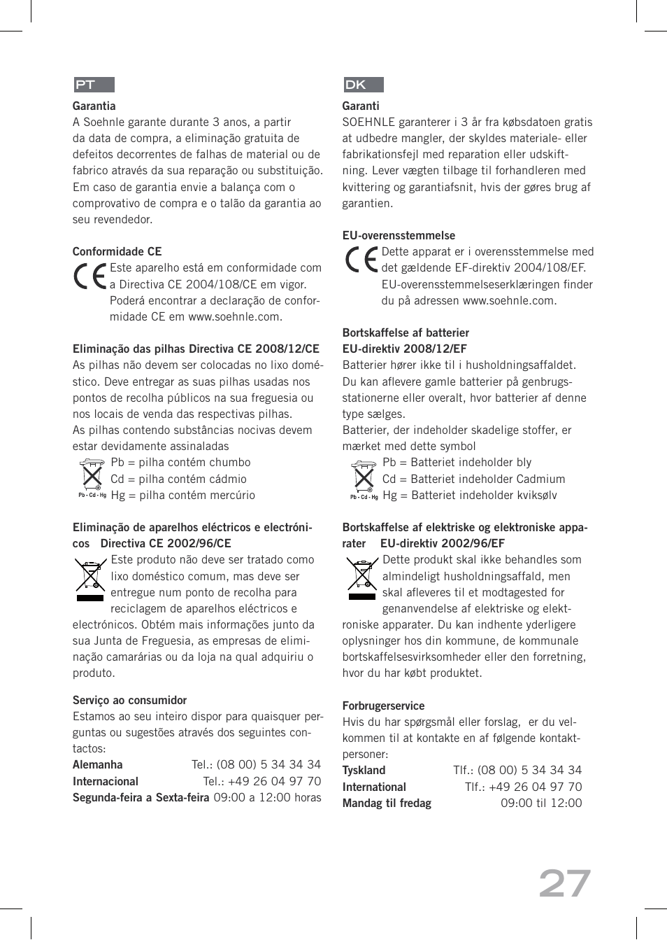 SOEHNLE Easy Control User Manual | Page 27 / 36