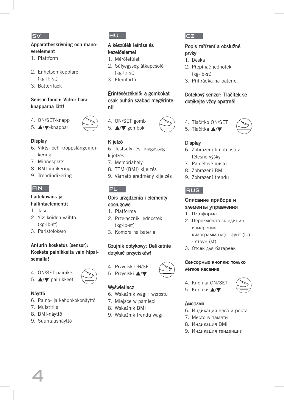 SOEHNLE Easy Control User Manual | Page 4 / 36