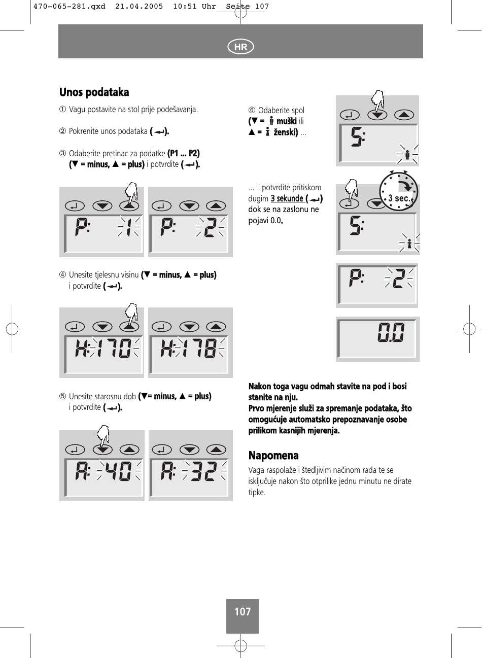 Nnaap po om meen naa, Uun no oss p po od daattaakkaa | SOEHNLE Body Balance Lago User Manual | Page 107 / 112