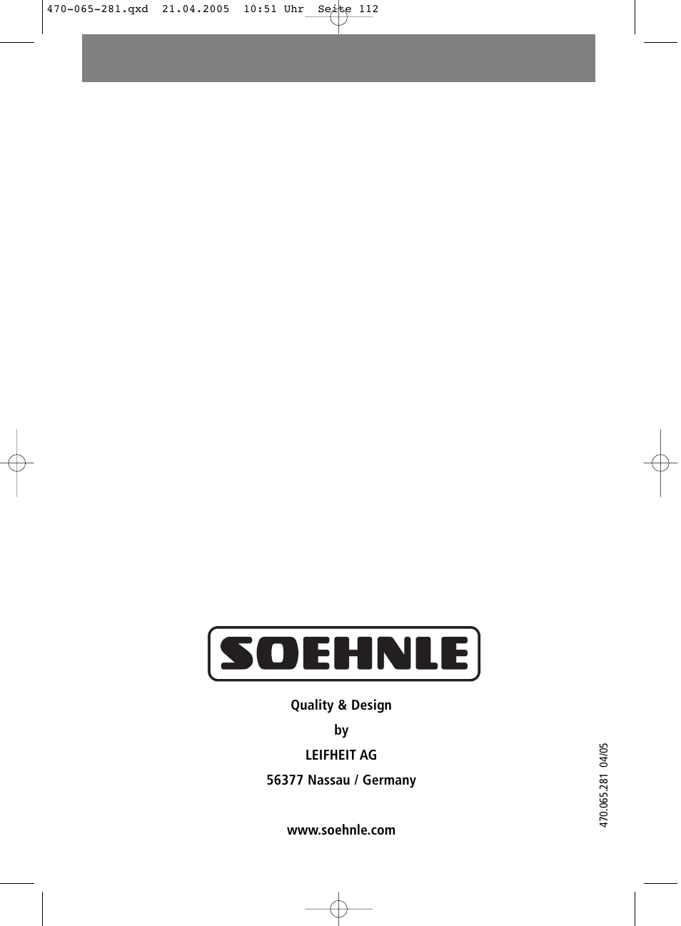 SOEHNLE Body Balance Lago User Manual | Page 112 / 112