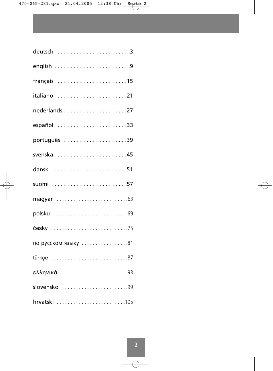 SOEHNLE Body Balance Lago User Manual | Page 2 / 112