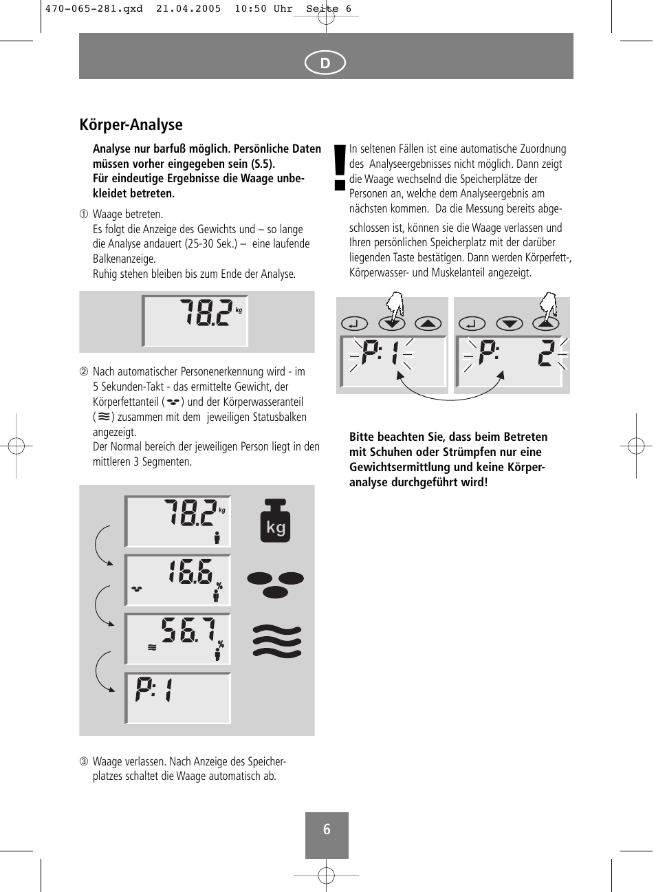SOEHNLE Body Balance Lago User Manual | Page 6 / 112