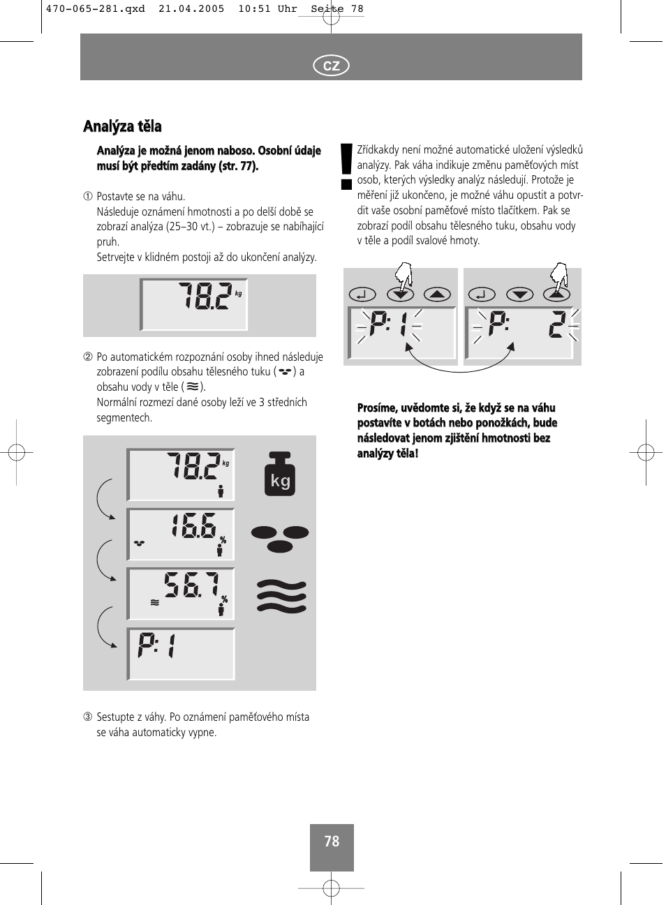 Aan naallýýzzaa ttěěllaa | SOEHNLE Body Balance Lago User Manual | Page 78 / 112