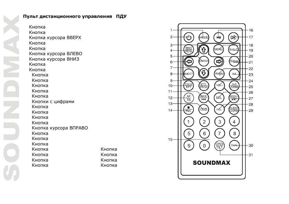 SoundMax SM-CMMD7001 User Manual | Page 46 / 70