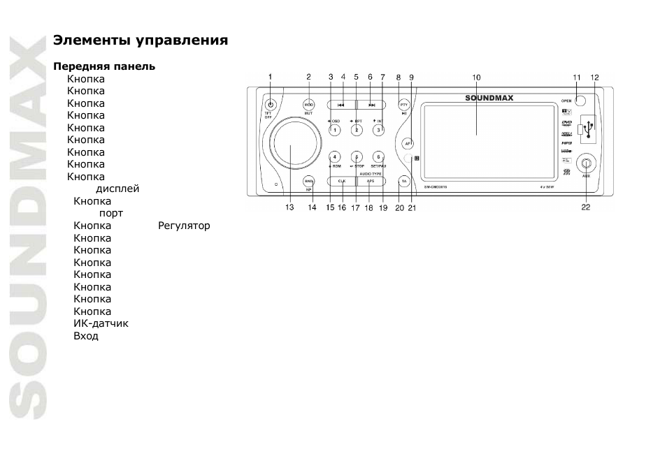 SoundMax SM-CMD3016 User Manual | Page 42 / 64