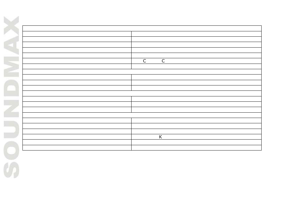 Specifica tion | SoundMax SM-CDM1037 User Manual | Page 22 / 45