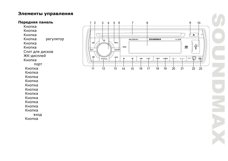 SoundMax SM-CDM1043 User Manual | Page 33 / 48