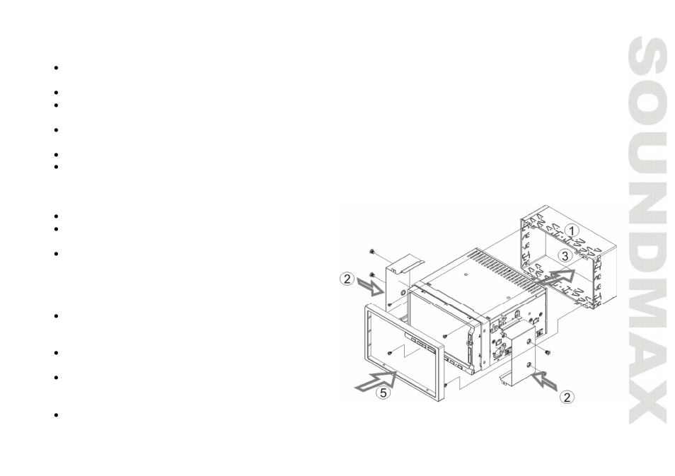 Inst allation/connections | SoundMax SM-CMD5003G User Manual | Page 5 / 74