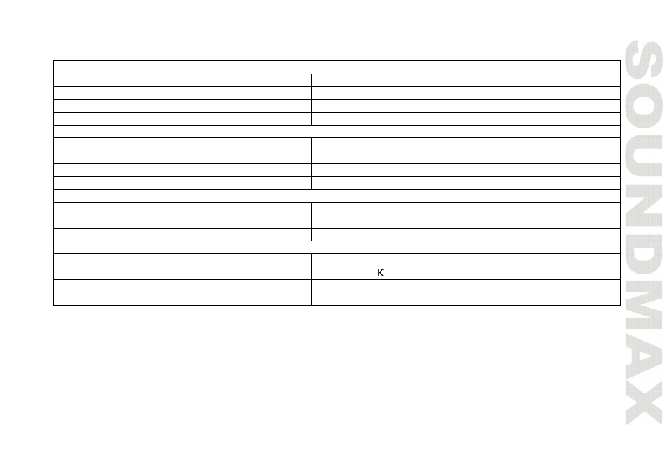 Specifica tion | SoundMax SM-CCR3038 User Manual | Page 23 / 46