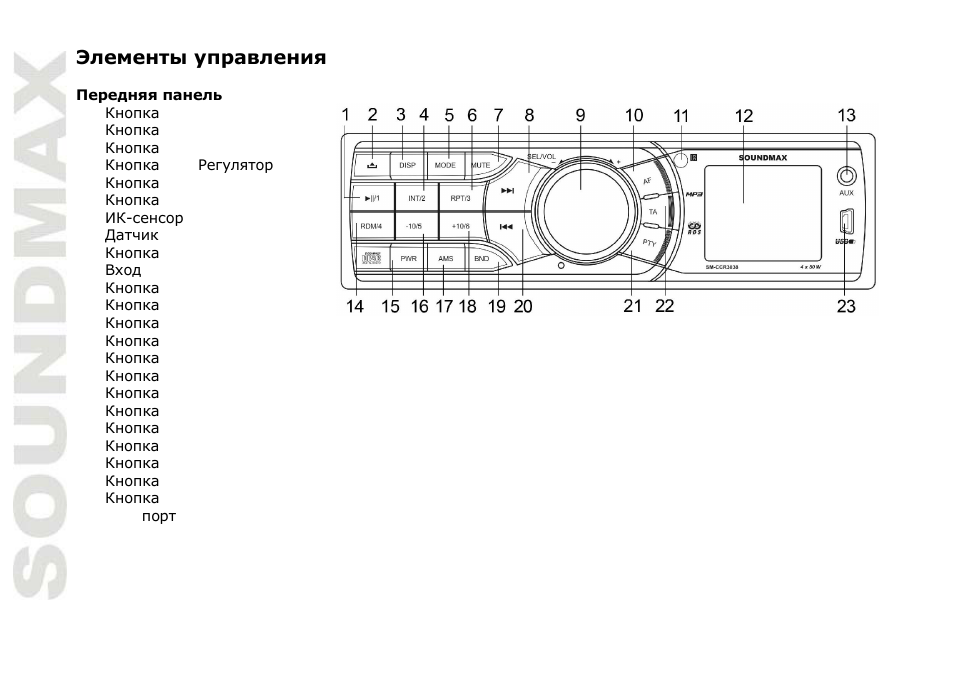 SoundMax SM-CCR3038 User Manual | Page 32 / 46