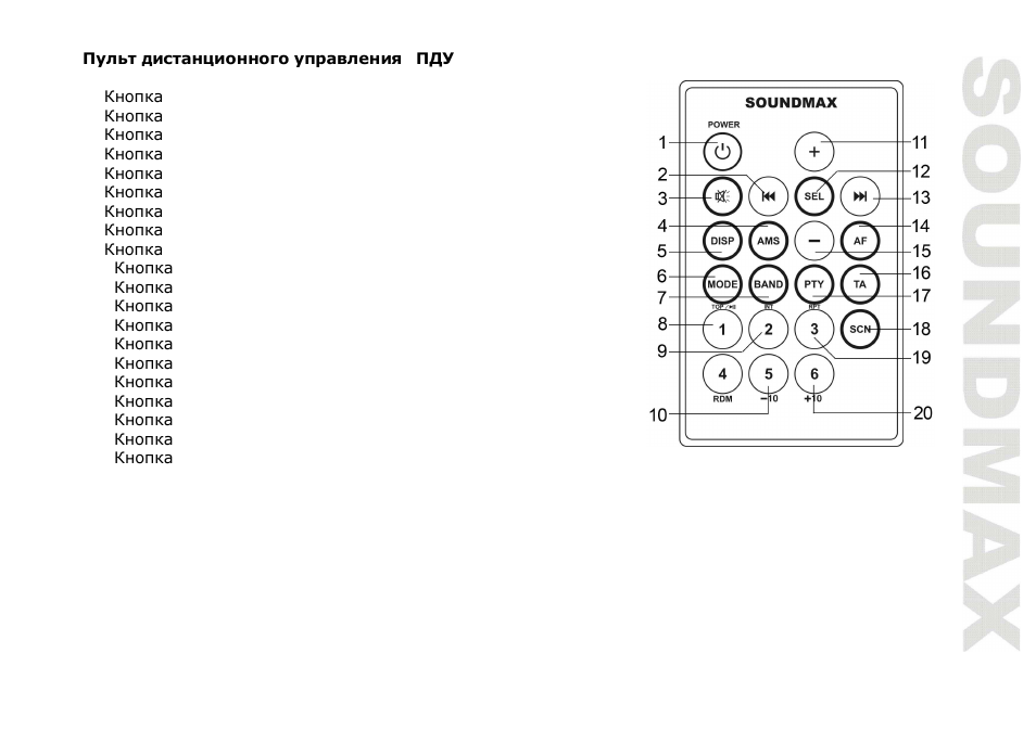 SoundMax SM-CDM1047 User Manual | Page 37 / 52