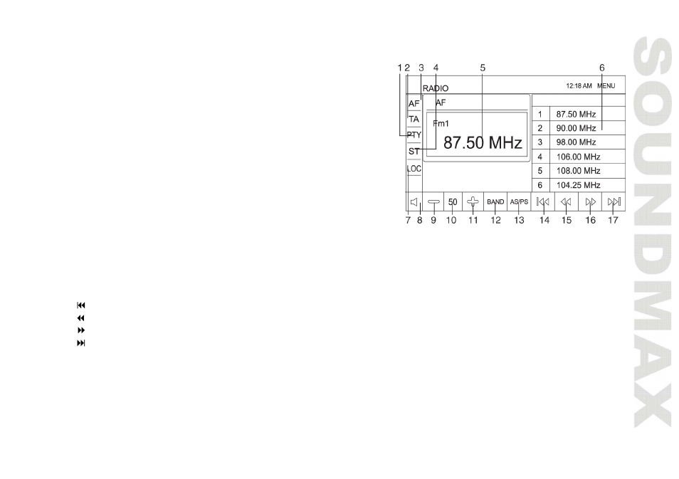 Radio oper ations | SoundMax SM-CMD5003 User Manual | Page 19 / 67