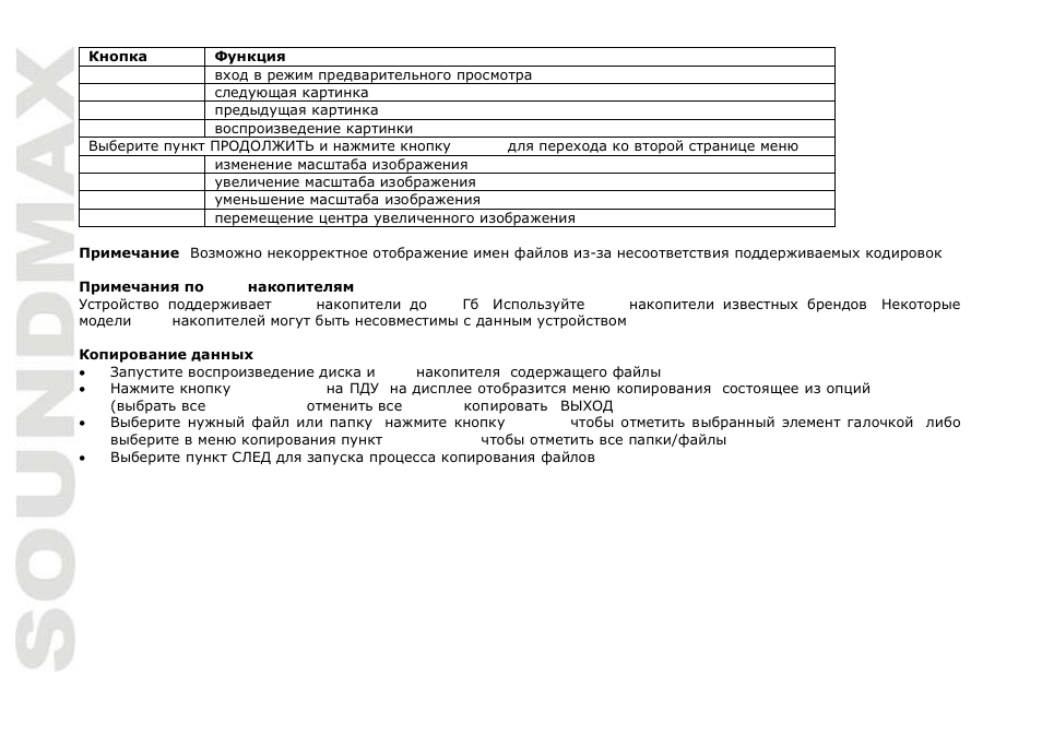 SoundMax SM-MSD11 User Manual | Page 40 / 43