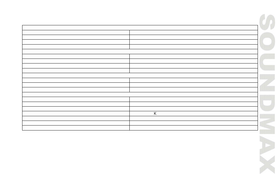 Specifica tion | SoundMax SM-CDM1044 User Manual | Page 23 / 48