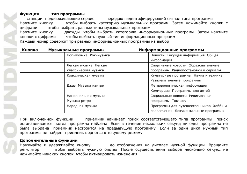 SoundMax SM-CDM1044 User Manual | Page 40 / 48