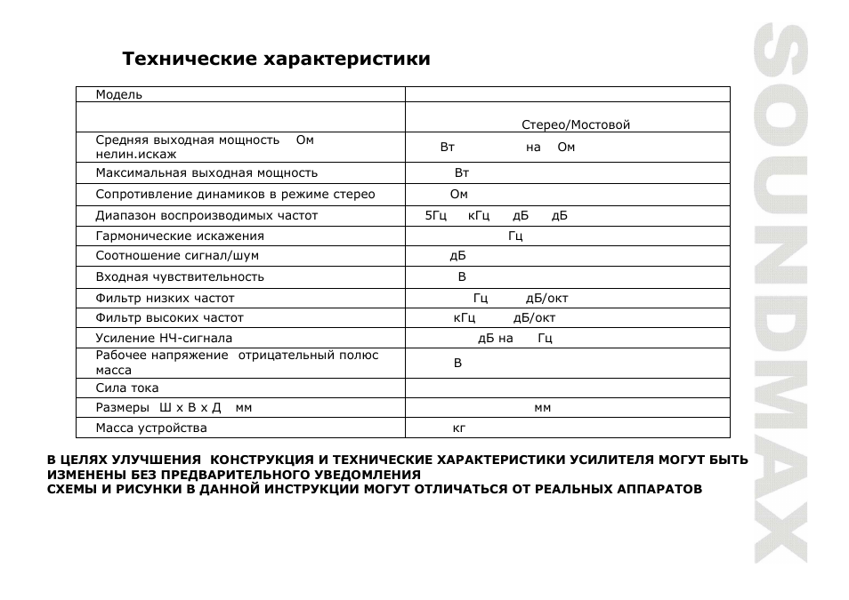 SoundMax SM-SA6021 User Manual | Page 27 / 27