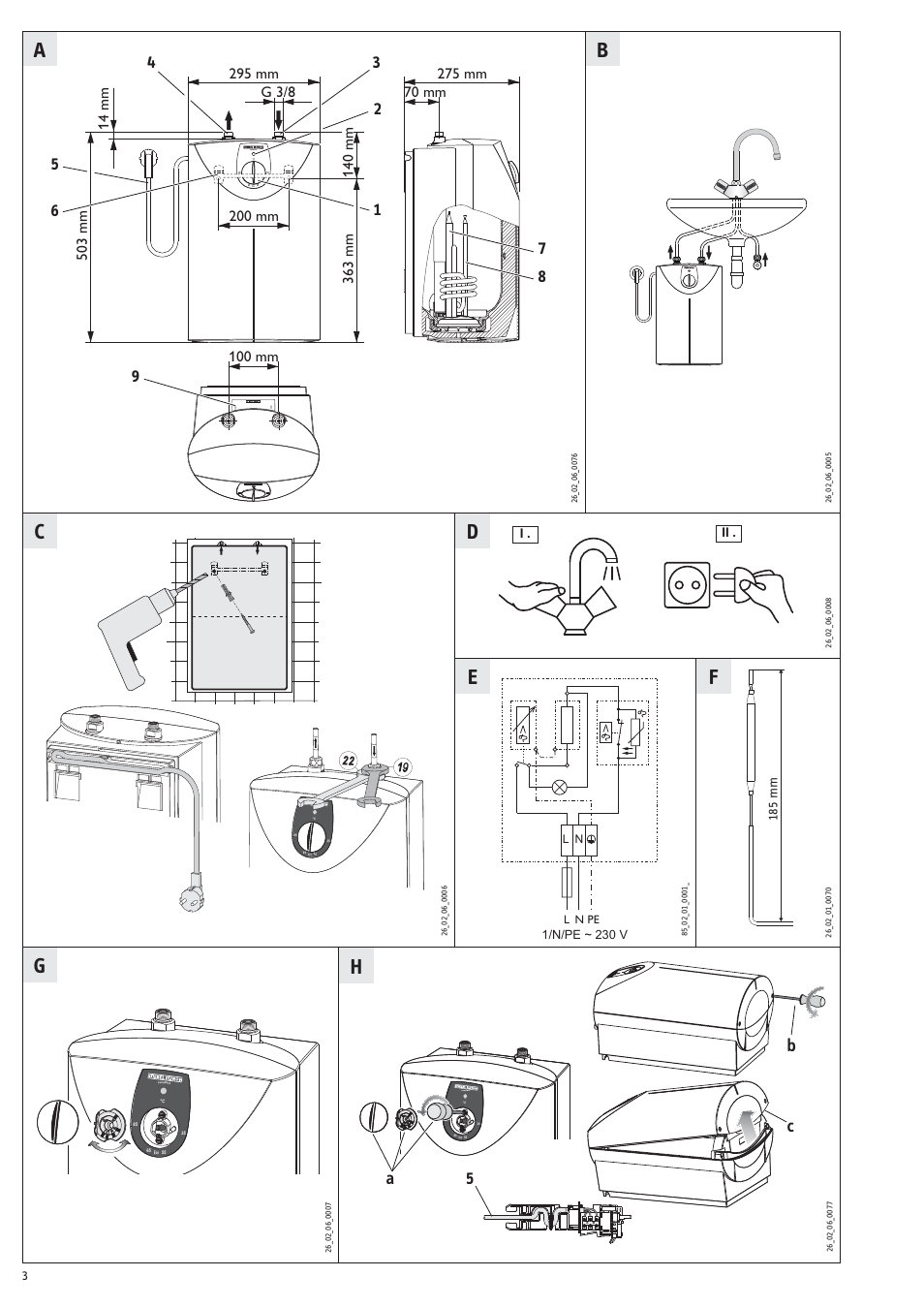 Ab c | STIEBEL ELTRON SNU 10 SLi с 23.04.2007 User Manual | Page 3 / 30