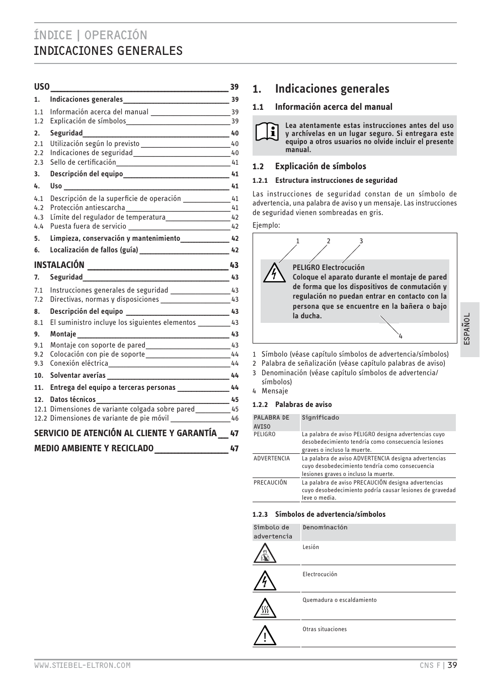 STIEBEL ELTRON CNS F с 01.03.2010 User Manual | Page 39 / 76