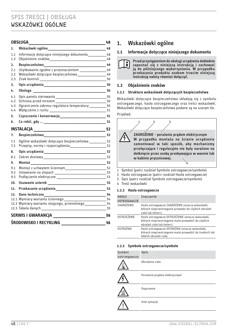 STIEBEL ELTRON CNS F с 01.03.2010 User Manual | Page 48 / 76