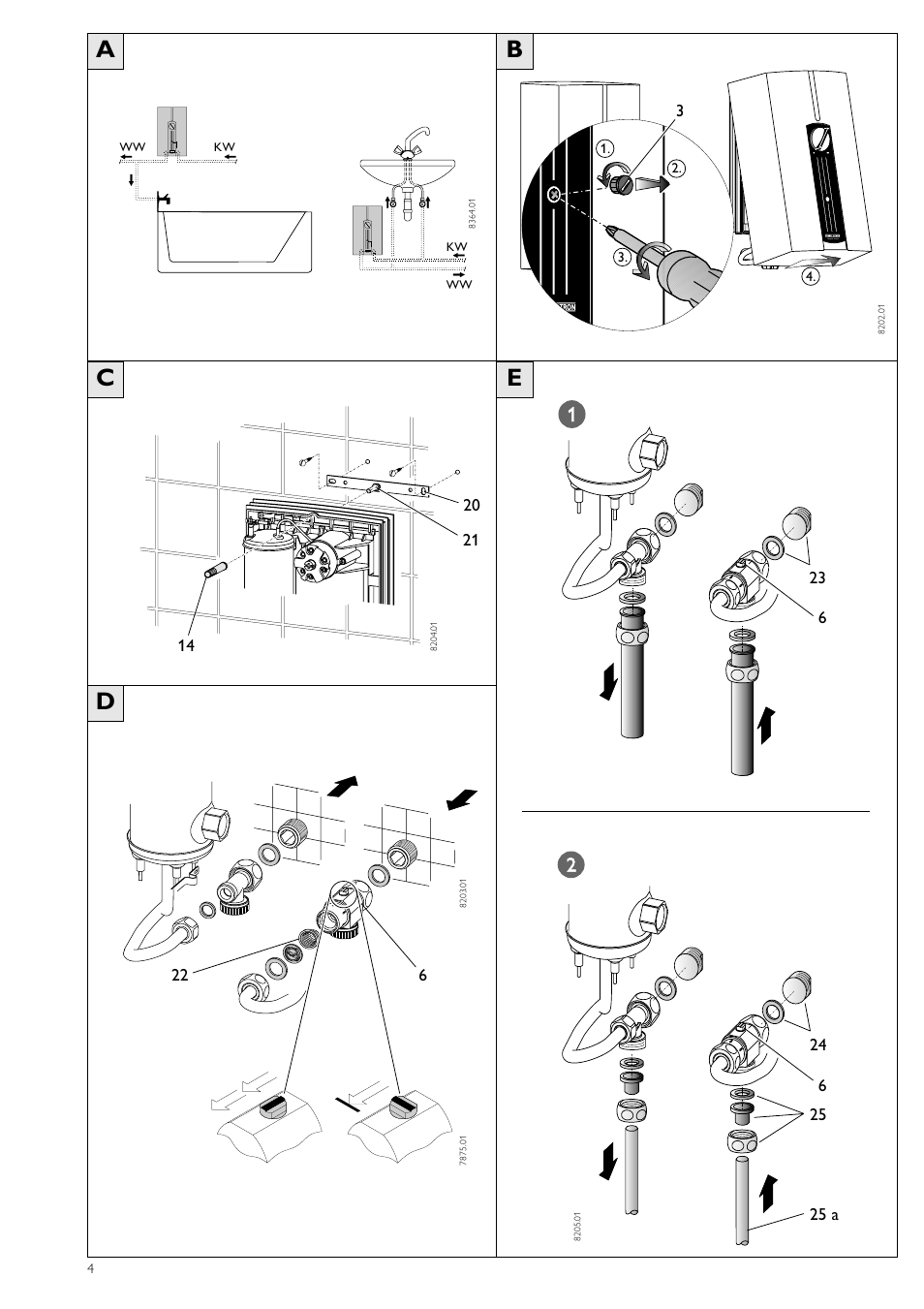 Ce d | STIEBEL ELTRON DHF 12 - 24 C 01.10.2006 - 31.03.2007 User Manual | Page 4 / 52