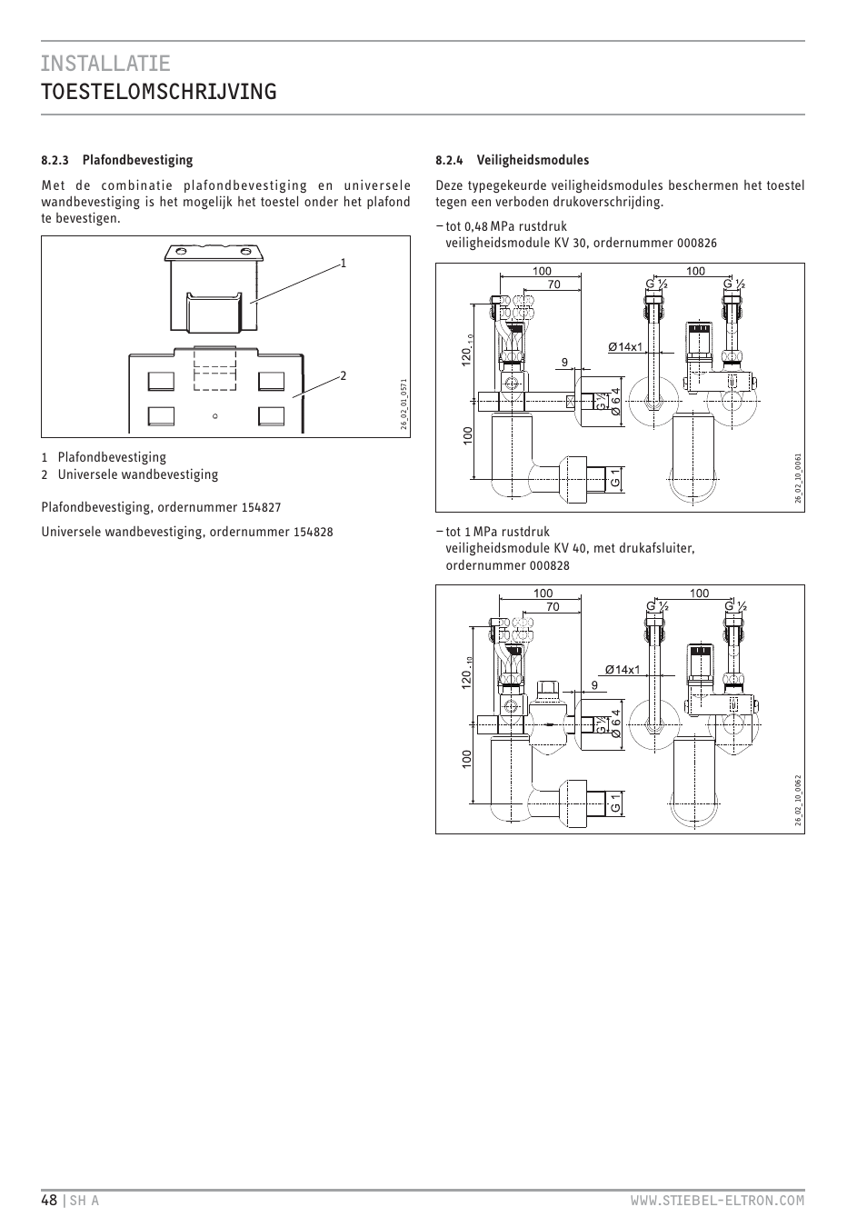 Cz`<<`. `hz`<hbz+v/p.c | STIEBEL ELTRON SH A с 01.03.2009 User Manual | Page 48 / 72