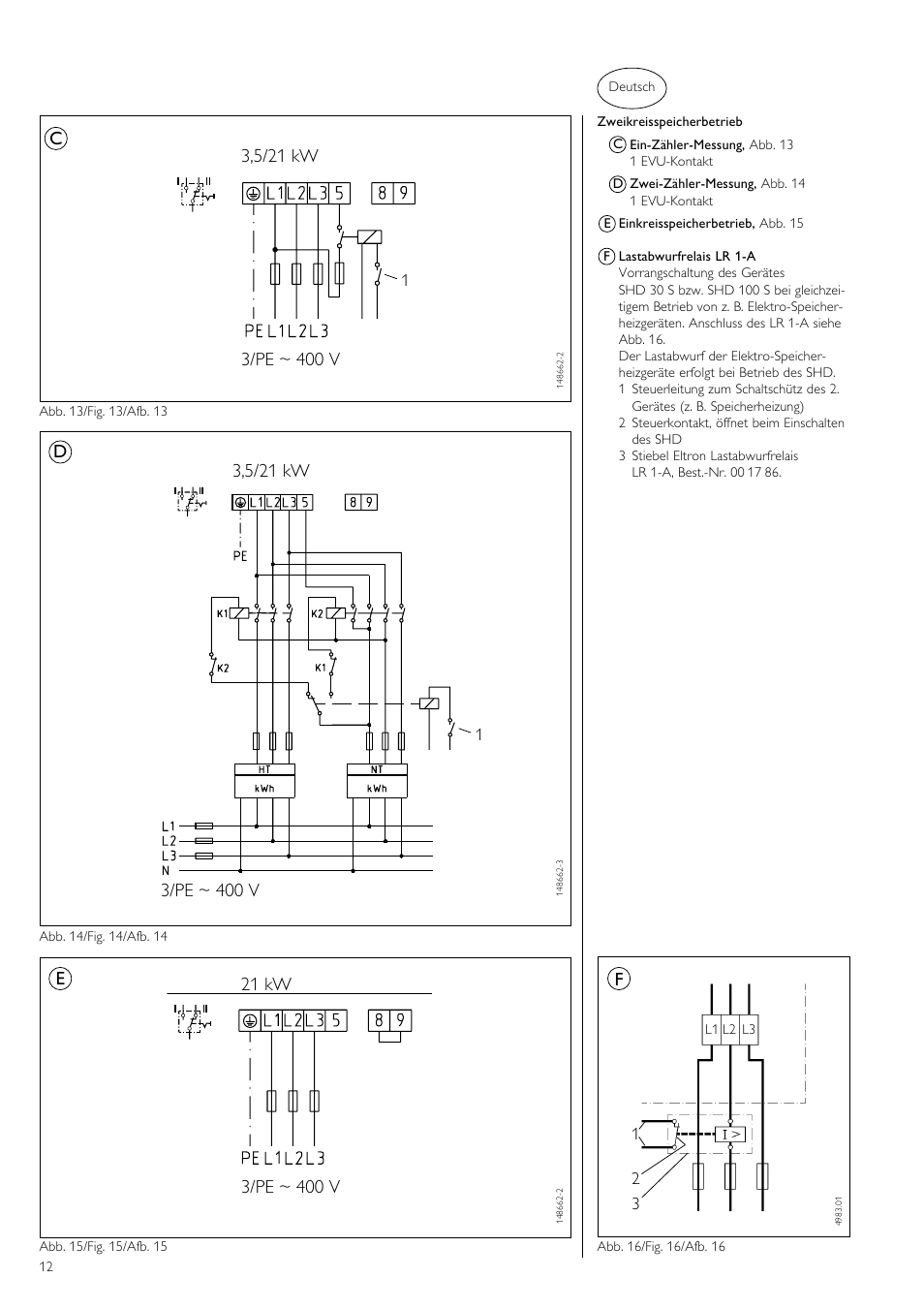 3/pe ~ 400 v | STIEBEL ELTRON SHD ... S 06.06.2006 - 12.04.2009 User Manual | Page 12 / 20