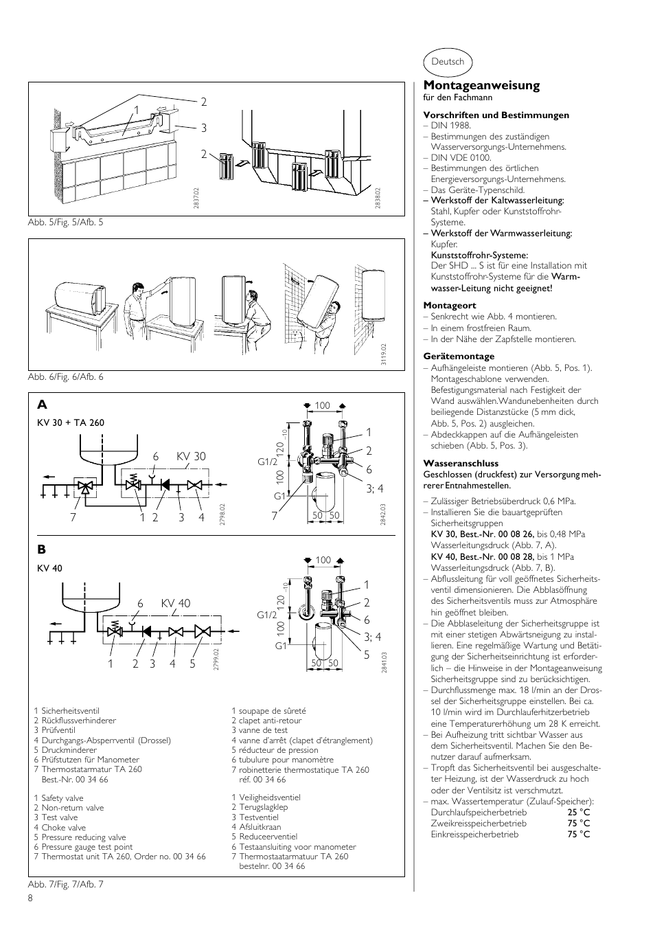 Montageanweisung | STIEBEL ELTRON SHD ... S 06.06.2006 - 12.04.2009 User Manual | Page 8 / 20