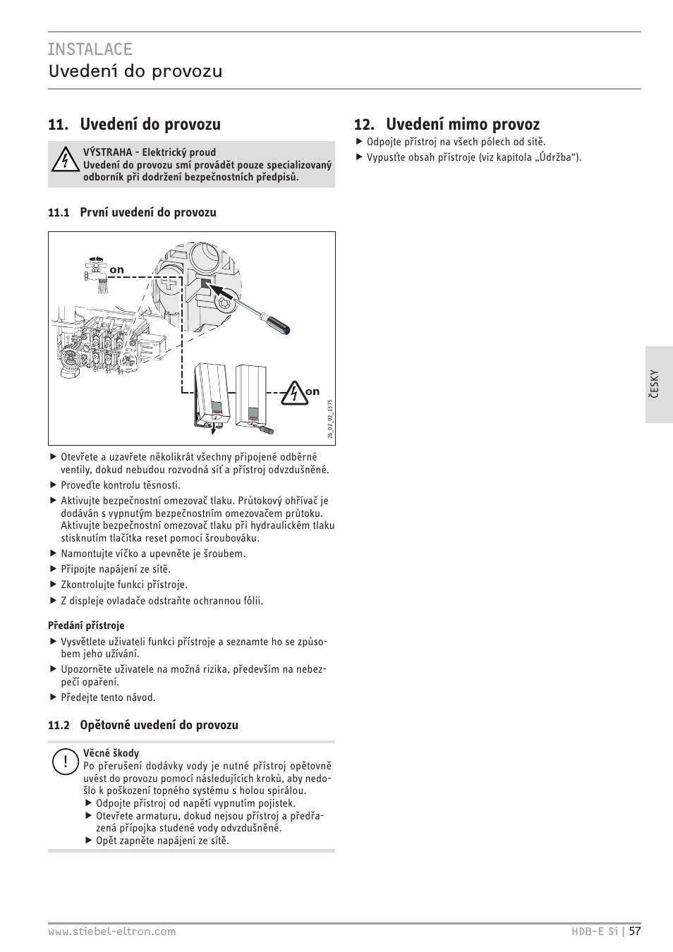 Uvedení mimo provoz | STIEBEL ELTRON HDB-E Si с 01.02.2013 User Manual | Page 57 / 80