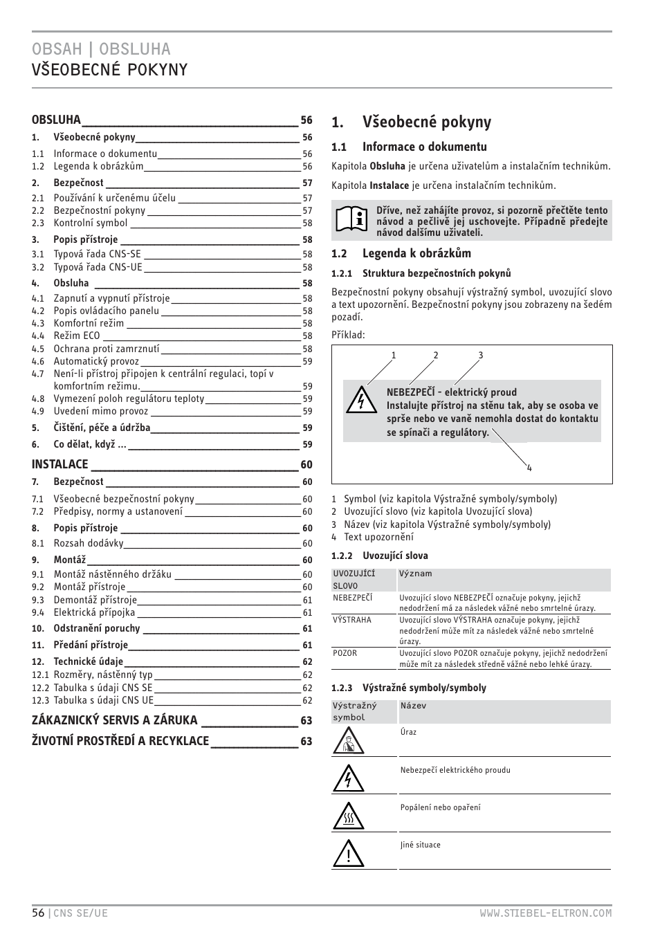 STIEBEL ELTRON CNS UE с 01.03.2010 User Manual | Page 56 / 72