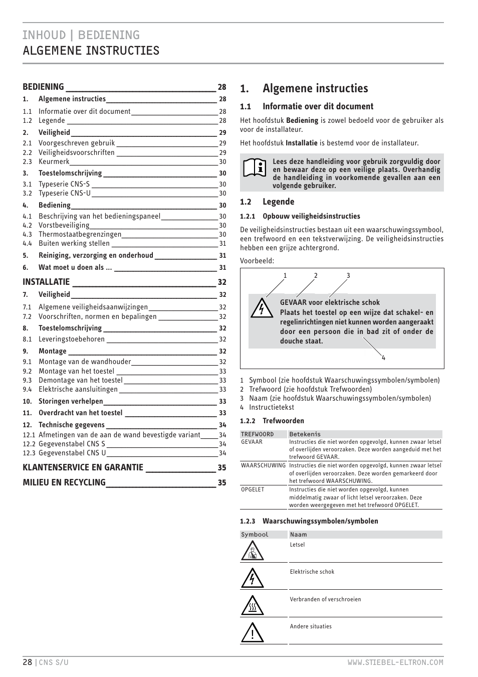 STIEBEL ELTRON CNS U с 01.03.2010 User Manual | Page 28 / 72