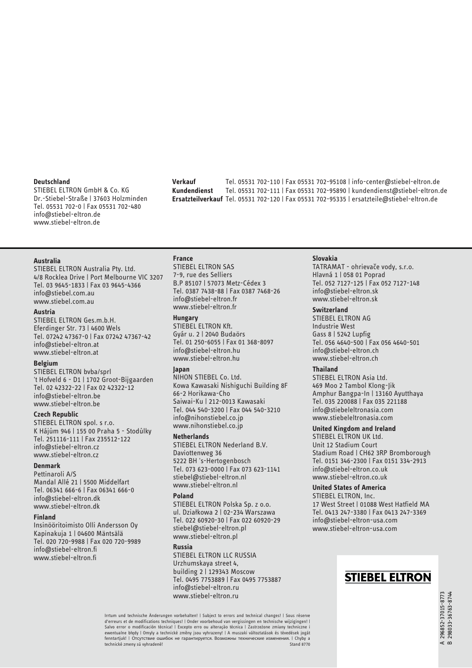 4<amhcmn=jgifcj | STIEBEL ELTRON HDB-E Si 01.11.2012 - 31.01.2013 User Manual | Page 72 / 72