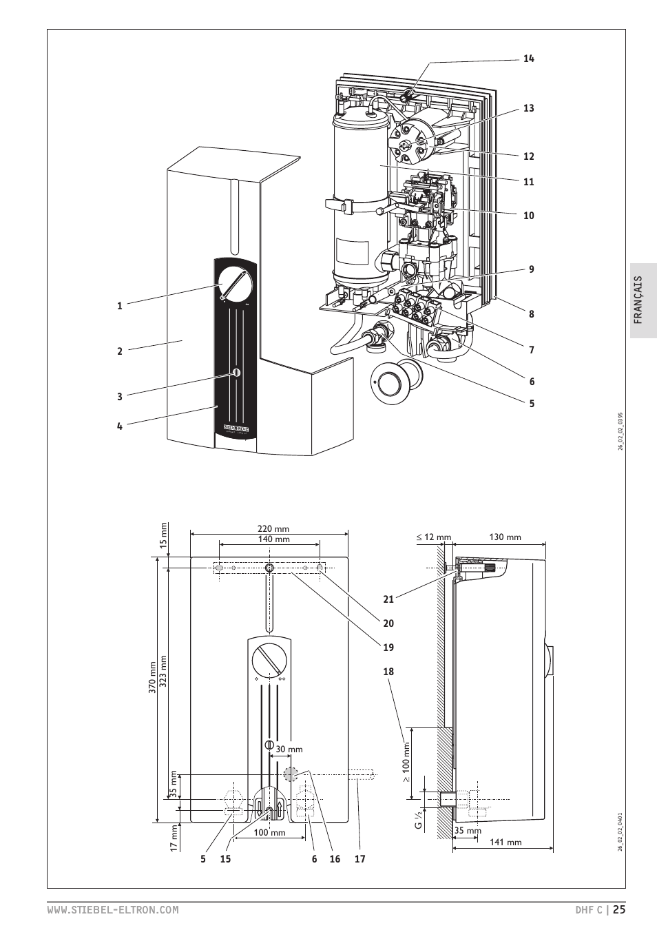 STIEBEL ELTRON DHF 12 - 24 C с 01.04.2007 User Manual | Page 25 / 103