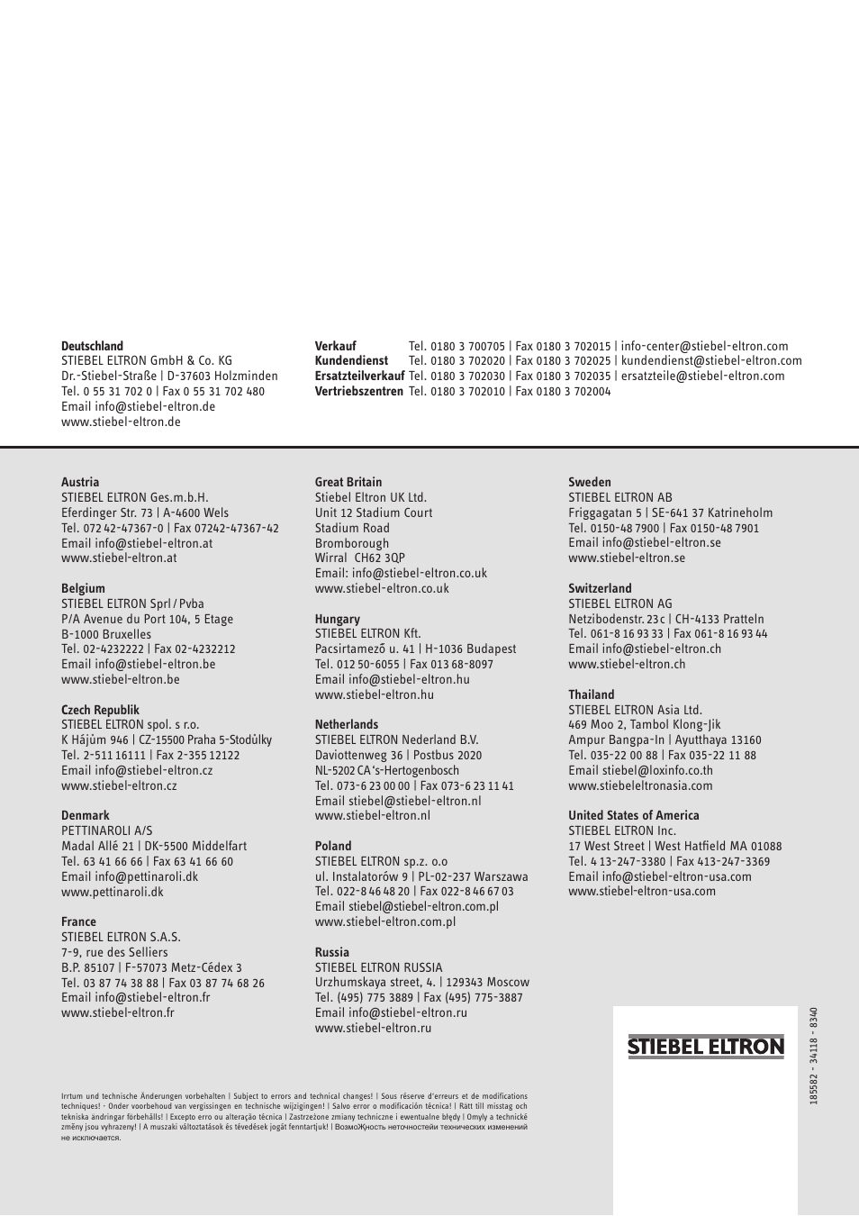 STIEBEL ELTRON RTF Z 13.05.2006 - 28.02.2009 User Manual | Page 16 / 16