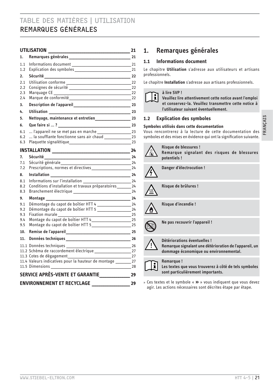 STIEBEL ELTRON HTT turbotronic 5 с 01.03.2009 User Manual | Page 21 / 88