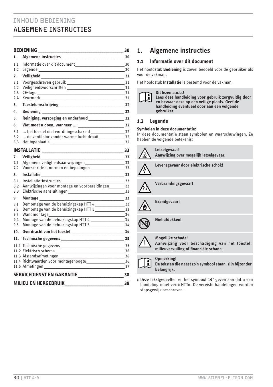 STIEBEL ELTRON HTT turbotronic 5 с 01.03.2009 User Manual | Page 30 / 88