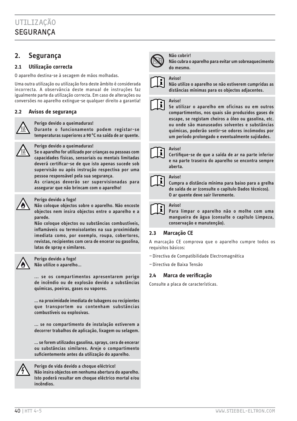 STIEBEL ELTRON HTT turbotronic 5 с 01.03.2009 User Manual | Page 40 / 88