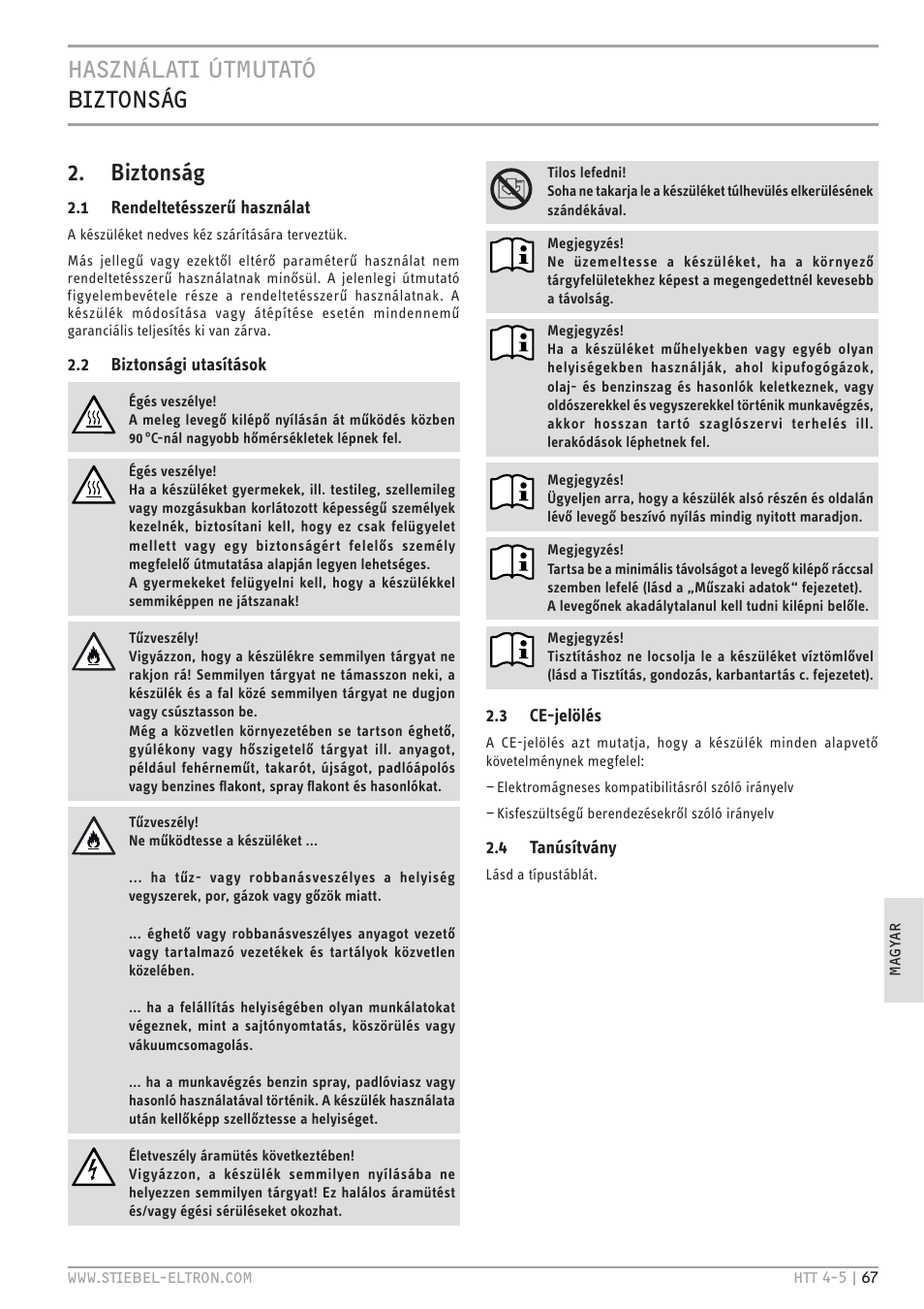 STIEBEL ELTRON HTT turbotronic 5 с 01.03.2009 User Manual | Page 67 / 88