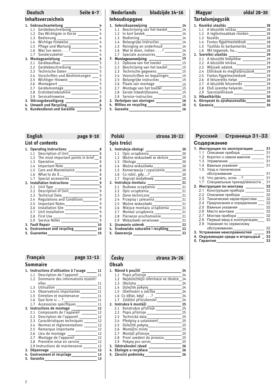 STIEBEL ELTRON SN ... SLi с 01.11.2007 User Manual | Page 2 / 34