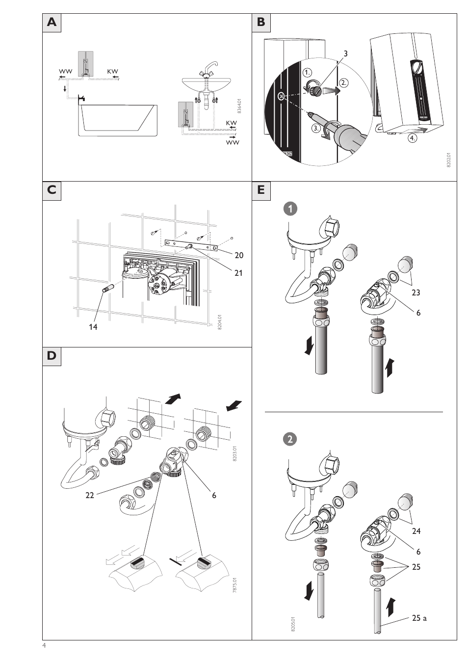 Ce d | STIEBEL ELTRON DHF .. C 01.02.2004 - 30.09.2006 User Manual | Page 4 / 52
