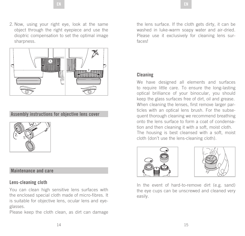 Swarovski Optik CL Companion User Manual | Page 8 / 47