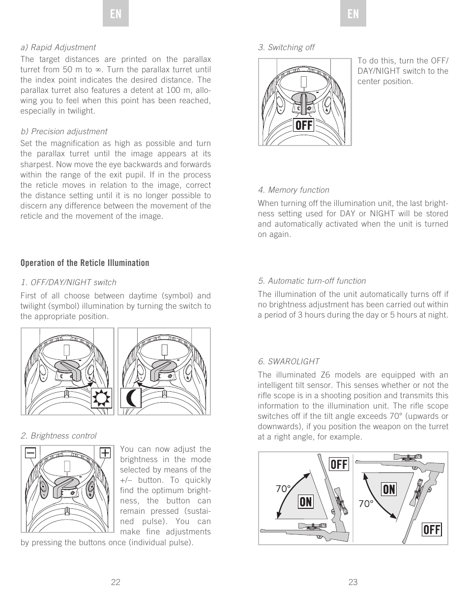 De en en | Swarovski Optik Z6(i) 5-30x50 P (BT) User Manual | Page 12 / 71