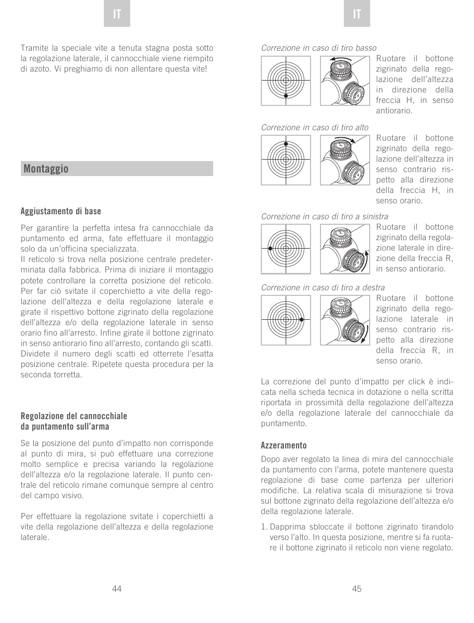 De it it, Montaggio | Swarovski Optik Z6(i) 5-30x50 P (BT) User Manual | Page 23 / 71
