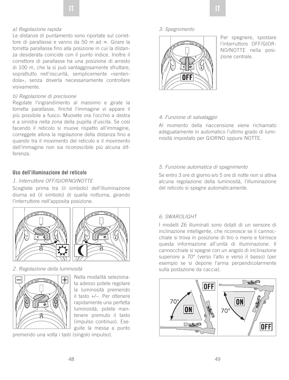 De it it | Swarovski Optik Z6(i) 5-30x50 P (BT) User Manual | Page 25 / 71
