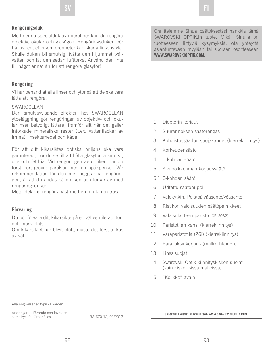 De sv fi | Swarovski Optik Z6(i) 5-30x50 P (BT) User Manual | Page 47 / 71