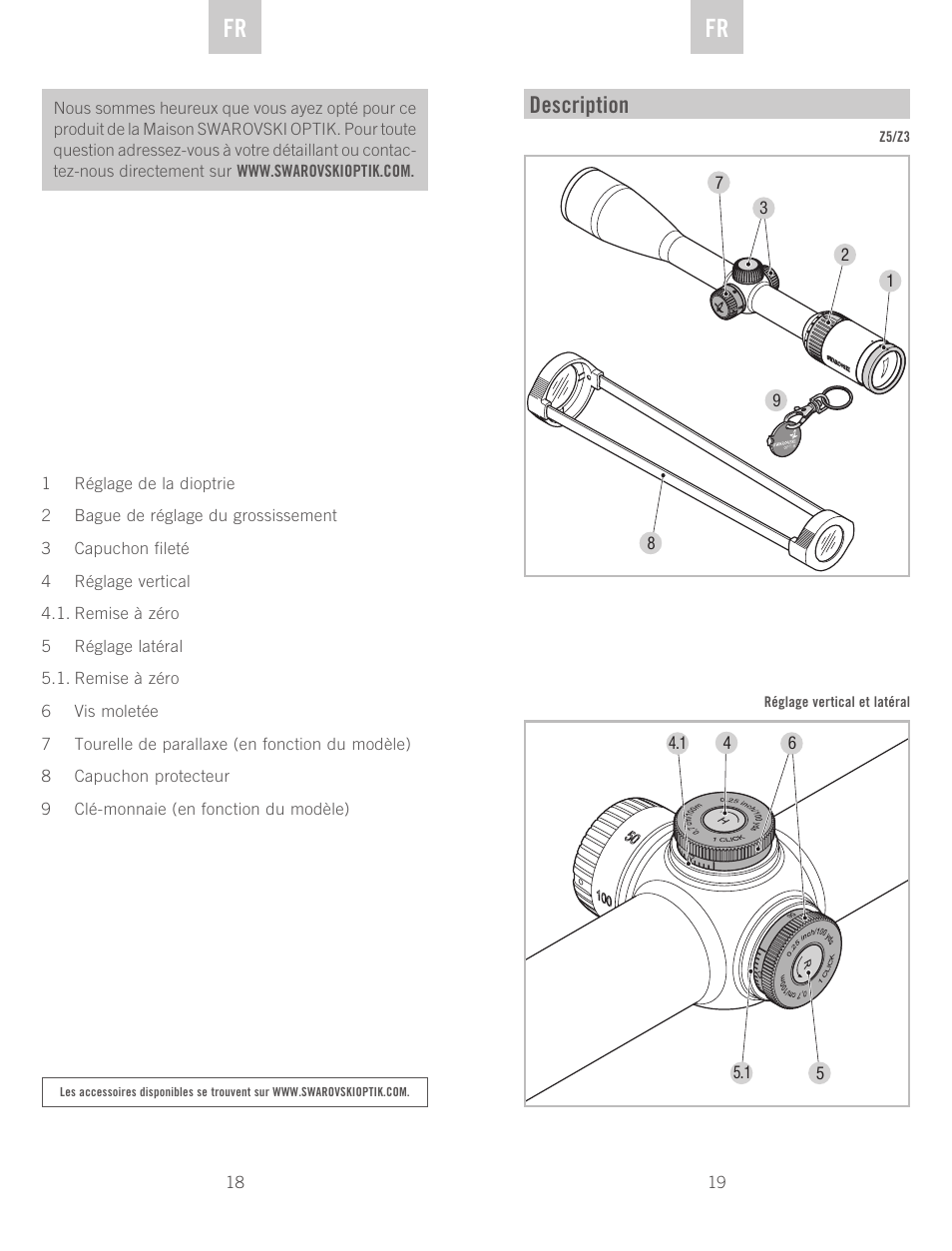 Description | Swarovski Optik Z3 4-12x50 User Manual | Page 10 / 43